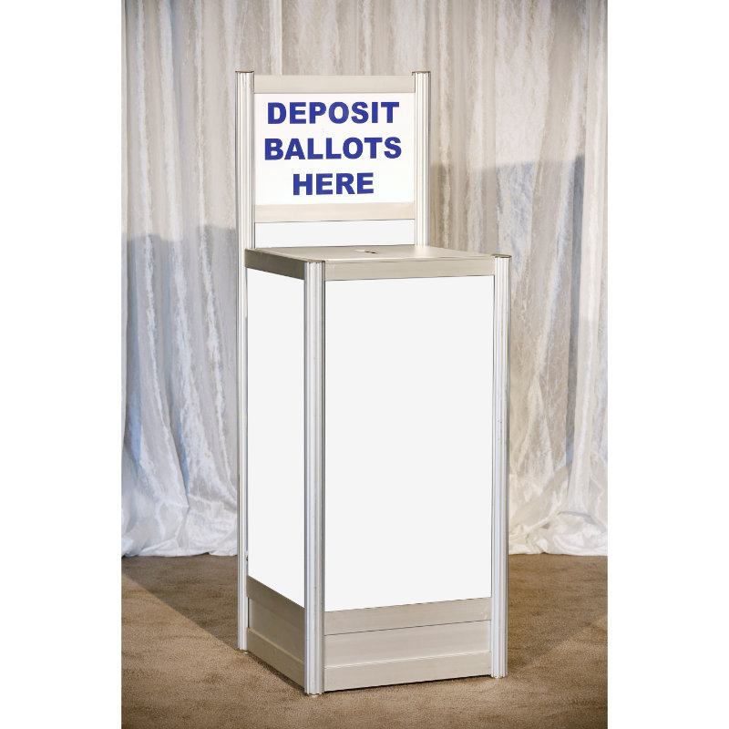 white ballot box
